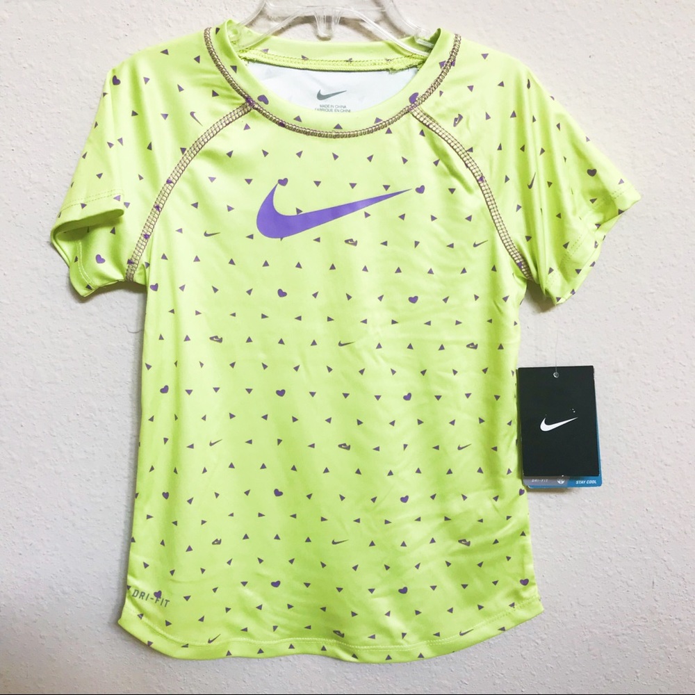 NWT Nike Dri Fit Short Sleeve Shirt Girls 6